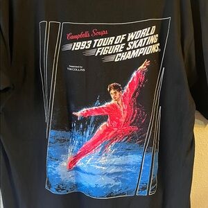 Vintage 90's Tour of World Figure Skating Champions Campbell's Soup Shirt